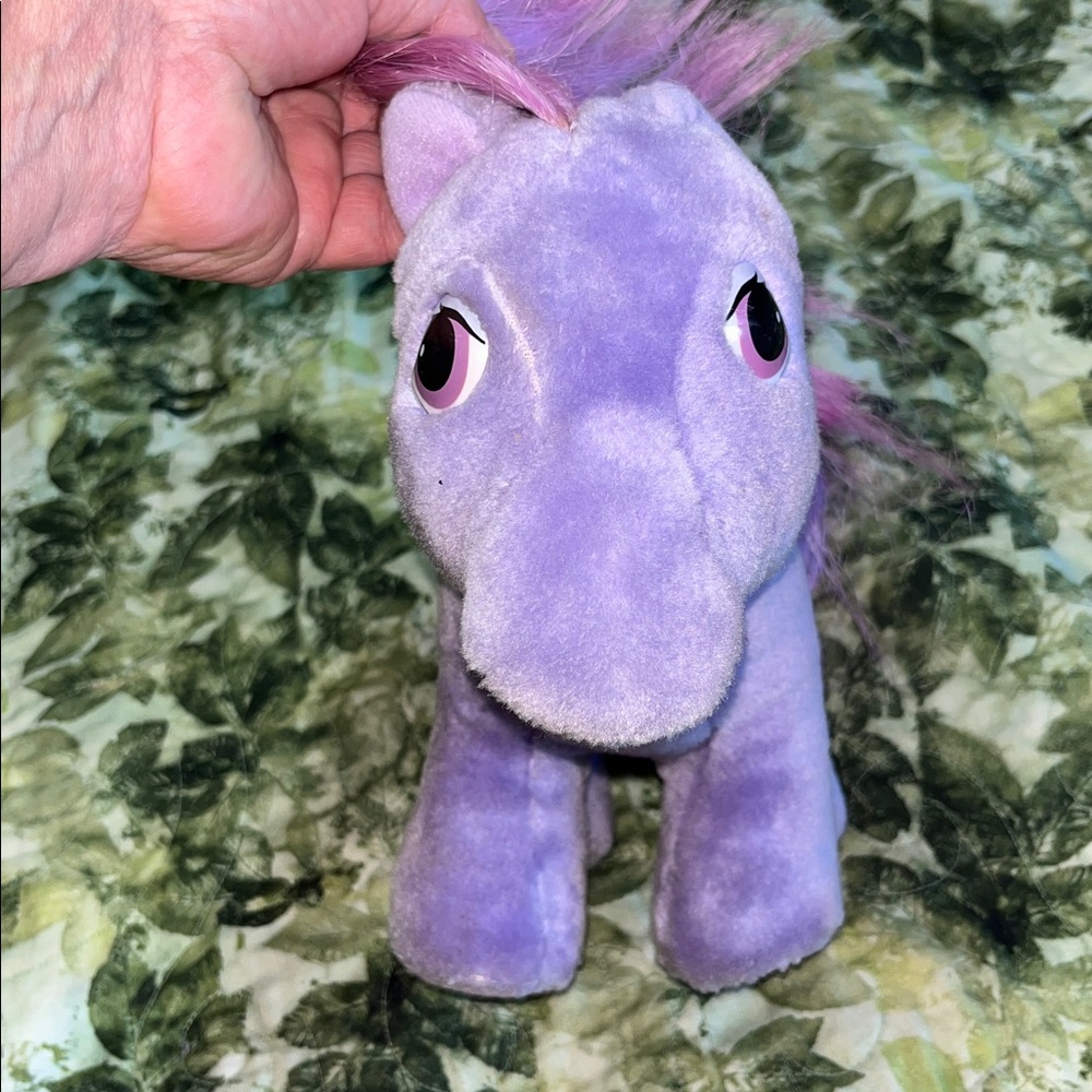 Vintage Purple My Little Pony Stars Plush Pony with Pink Mane‎ Great Condition - Picture 4 of 6